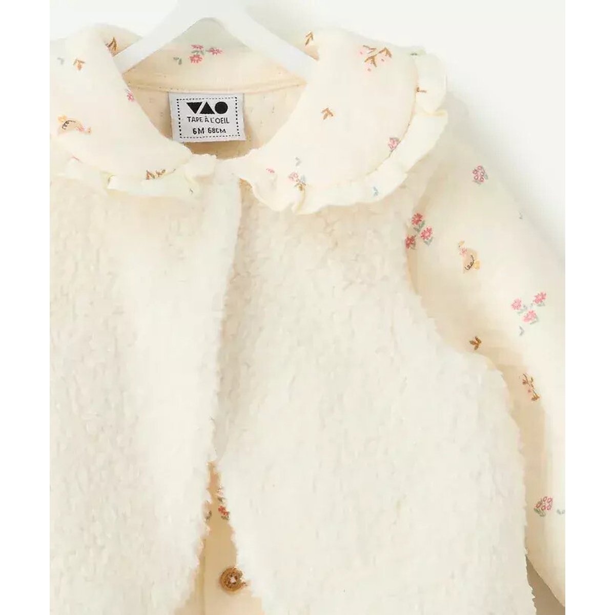 Set da 2 pezzi, tutina e gilet senza maniche ecru , TAPE A L'OEIL