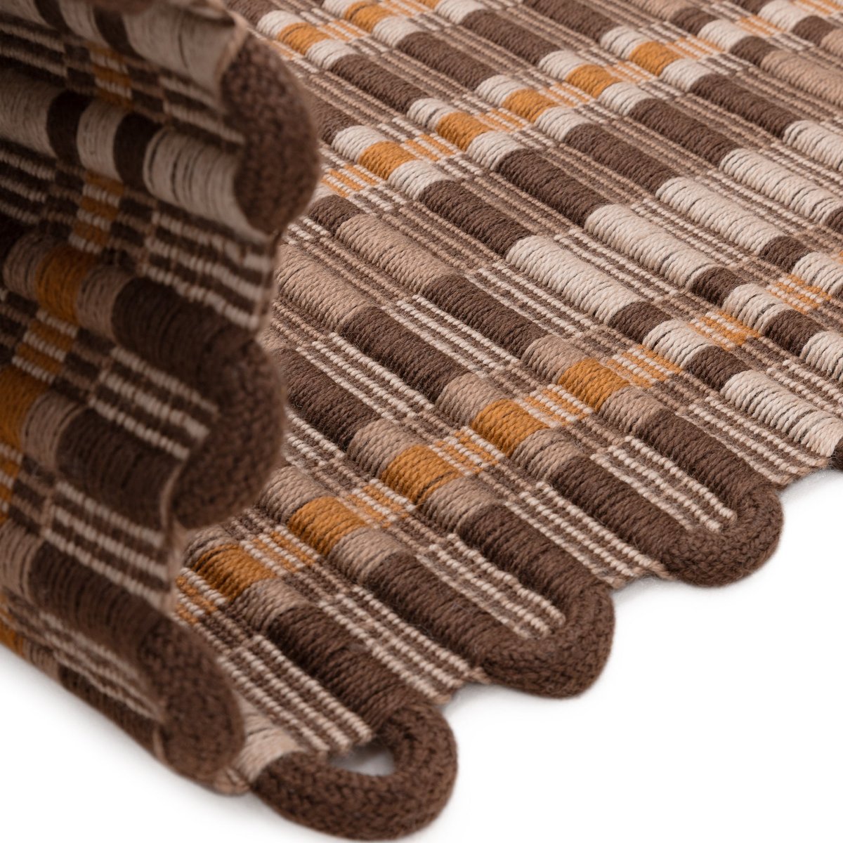 Tapis de salon et chambre moderne RADEN marron, NOVATREND