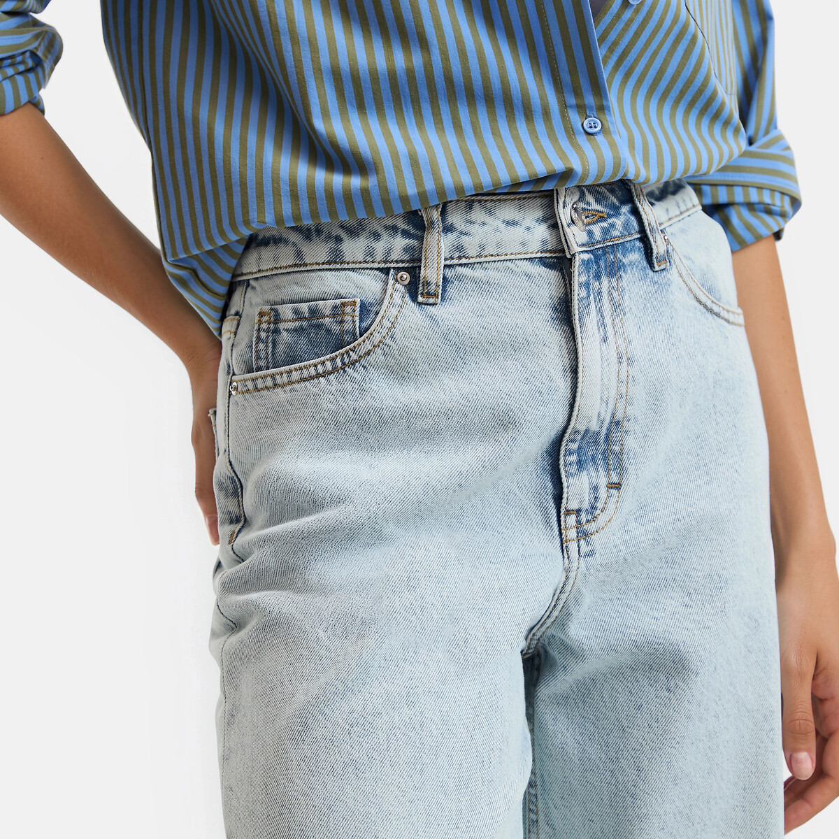 Jean large Signature, MARCEAU bleu bleach, LA REDOUTE COLLECTIONS
