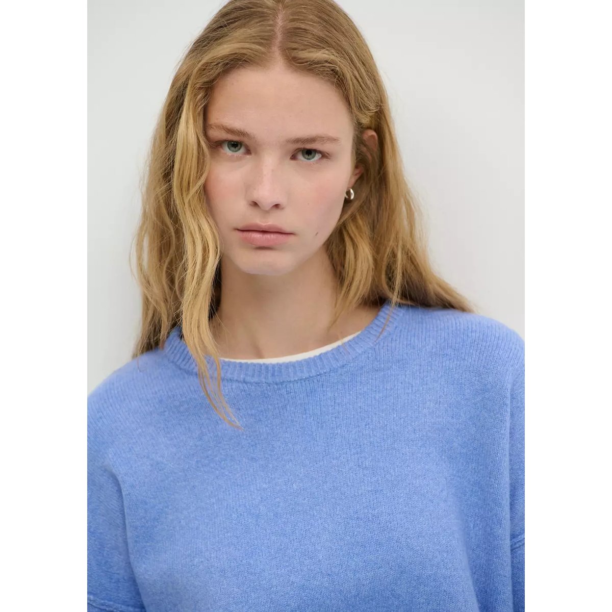 Pull-over jaspé bleu, MANGO TEEN