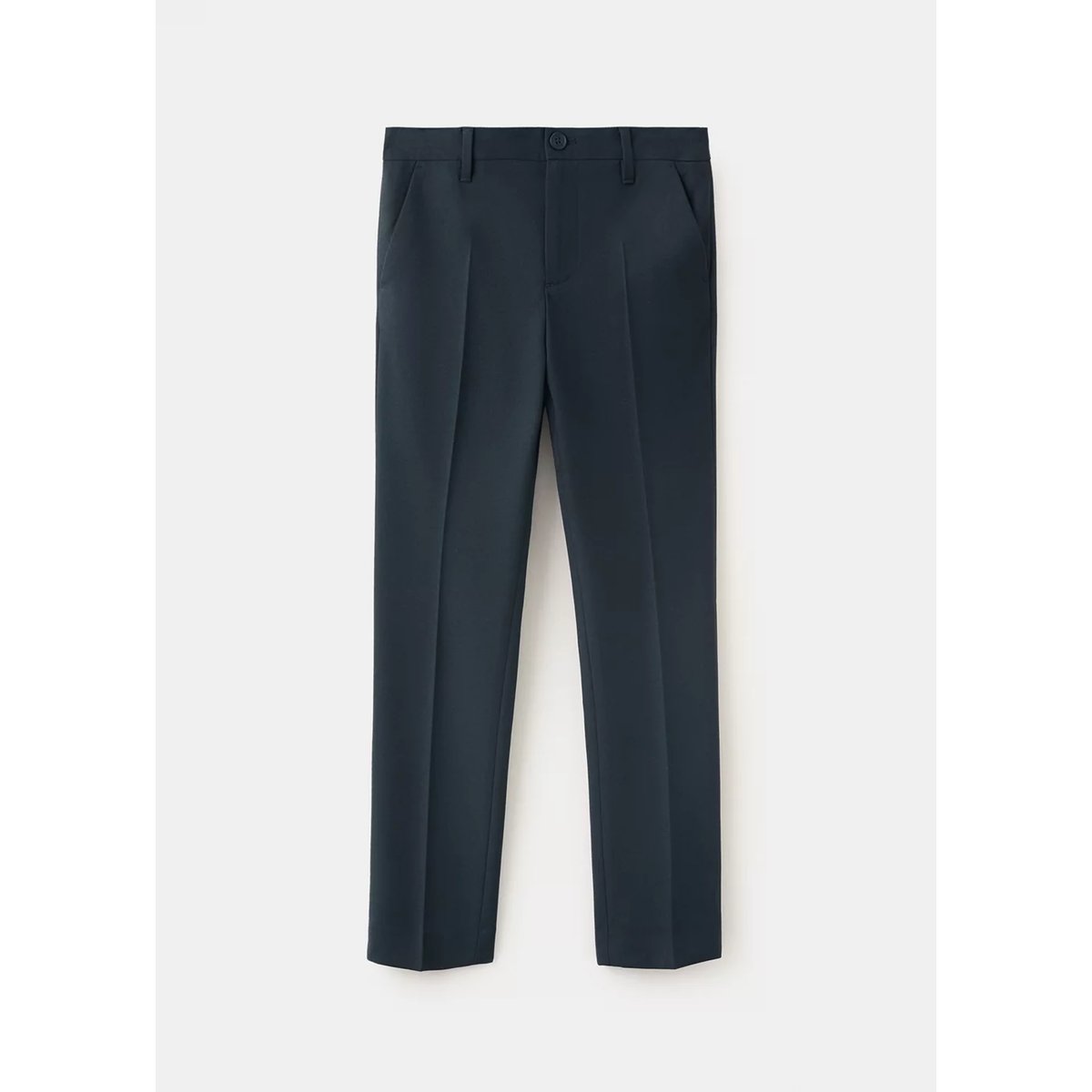 Pantalon de tailleur droit bleu marine, MANGO KIDS