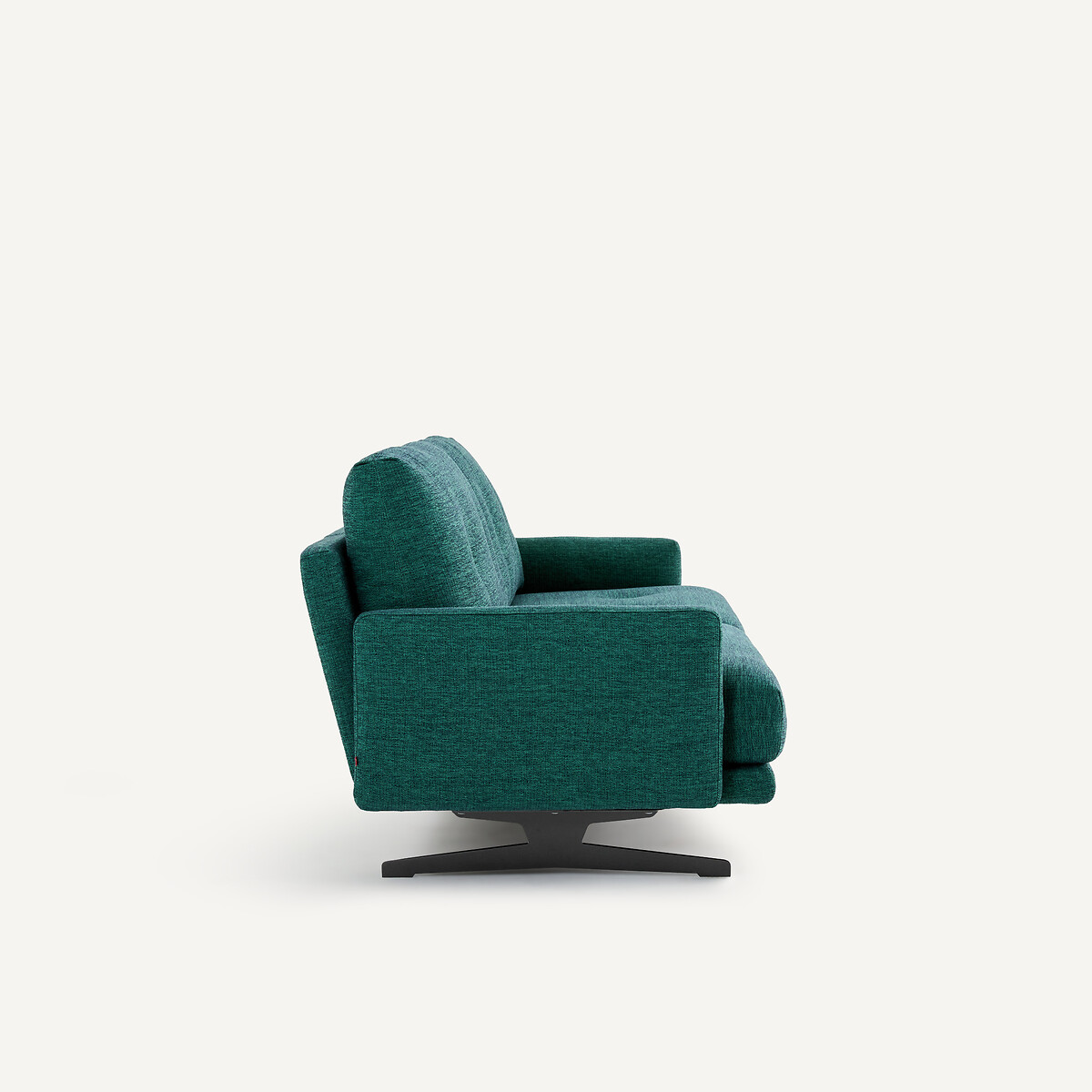 2-Sitzer-Sofa aus meliertem Stoff, DELICATO dunkelgrün, AM.PM