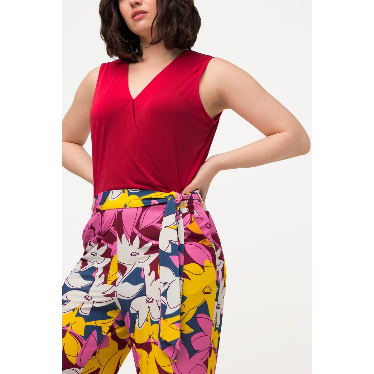 Combinaison en jersey large sans manches litchi, ULLA POPKEN