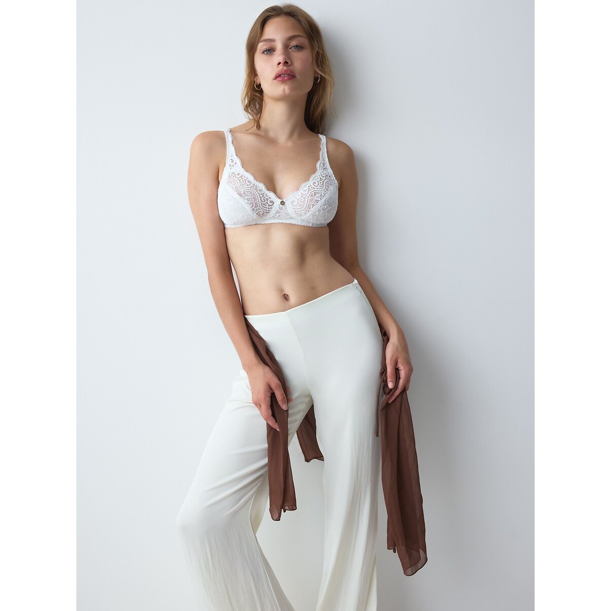 Soutien-gorge sans armatures Amourette blanc, TRIUMPH