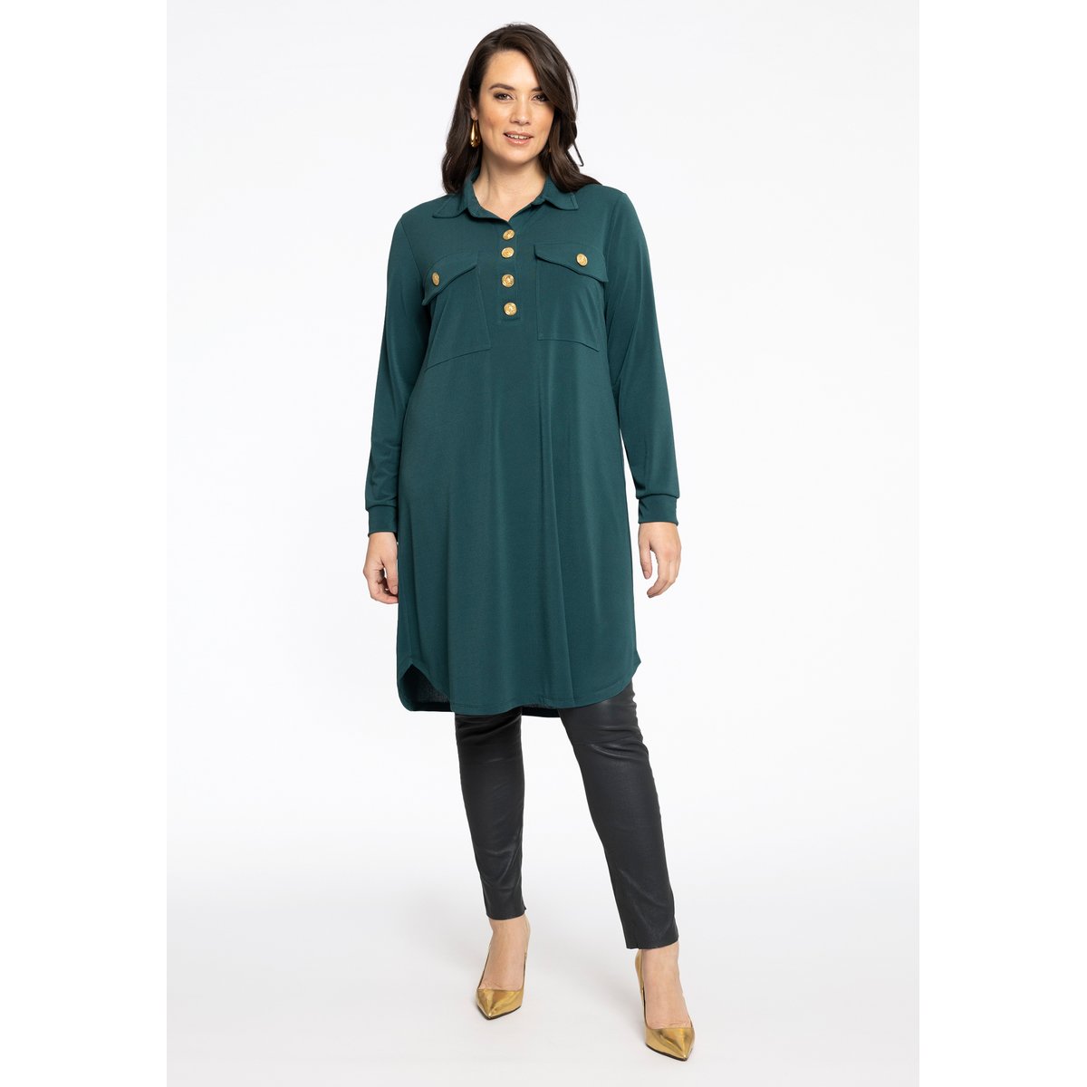 Robe avec poches vert, YOEK
