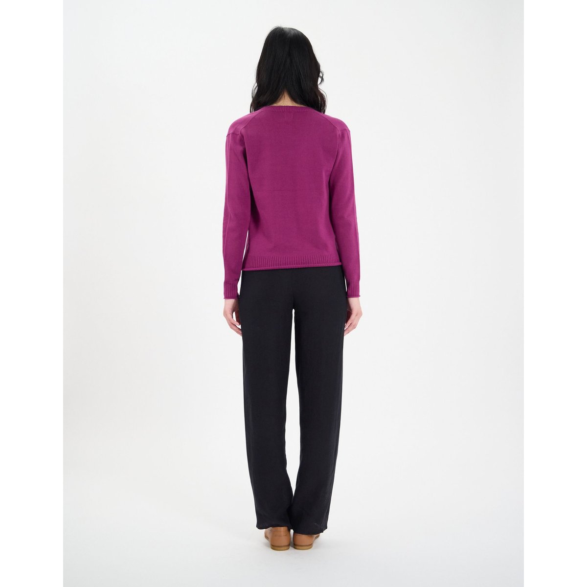Pull Morcant en coton marine purple, INES DE LA FRESSANGE PARIS