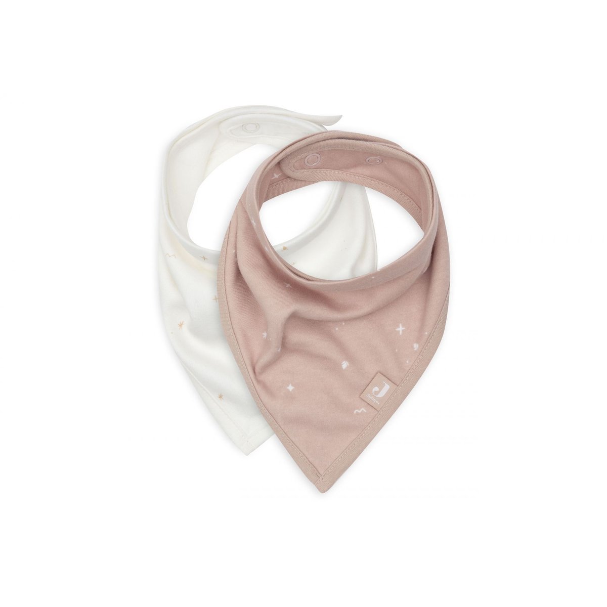 Lot de 2 bavoirs bandana Twinkling Wild Rose twinkling wild rose, JOLLEIN