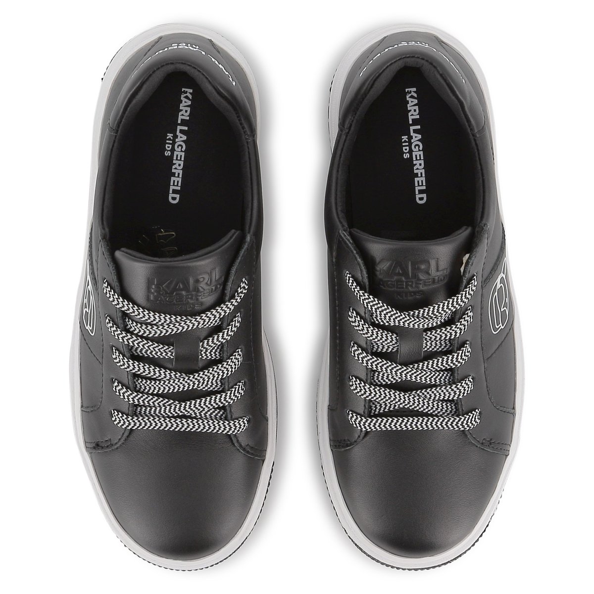 Sneakers basse stringate black, KARL LAGERFELD KIDS