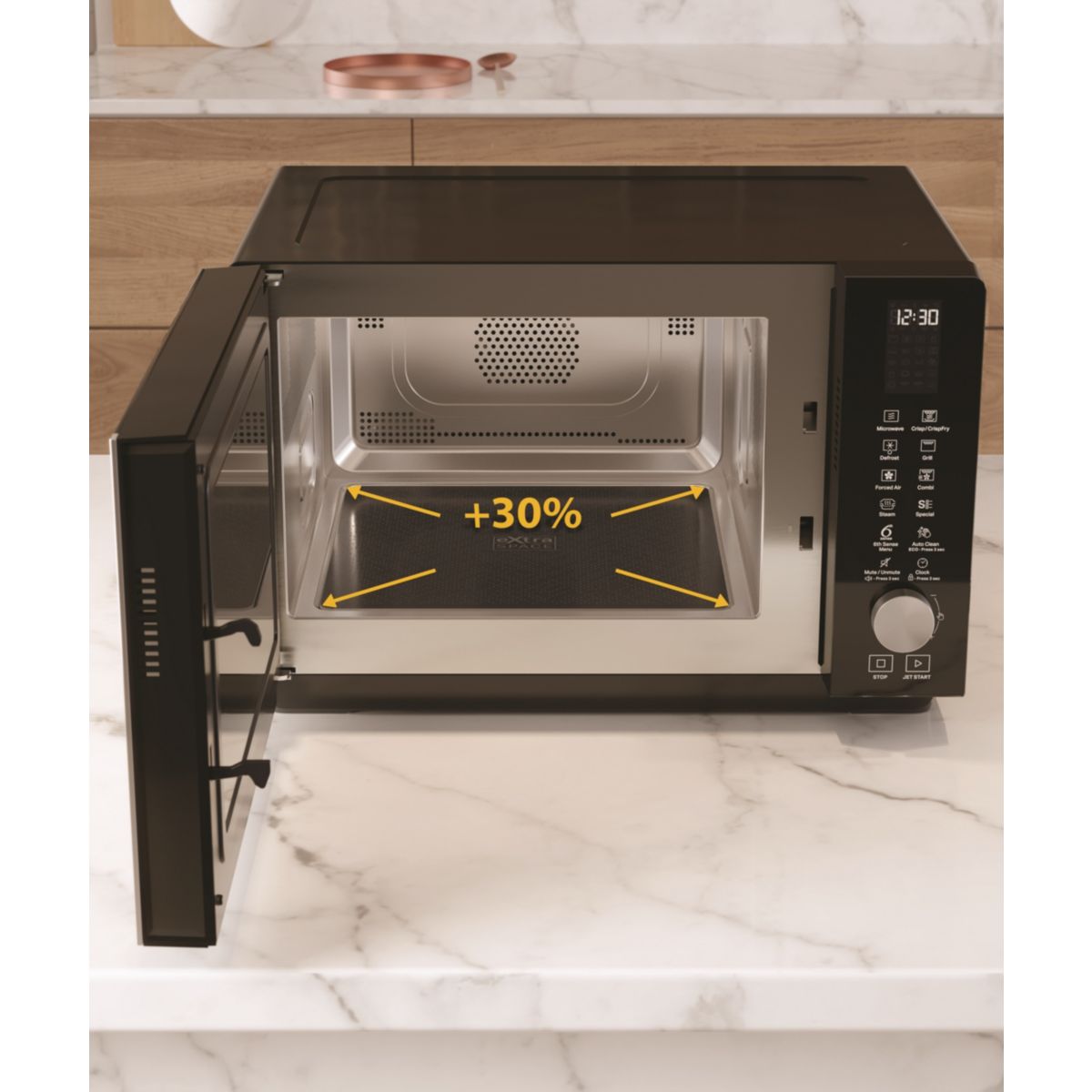 Micro ondes combiné MWF259B couleur unique, WHIRLPOOL