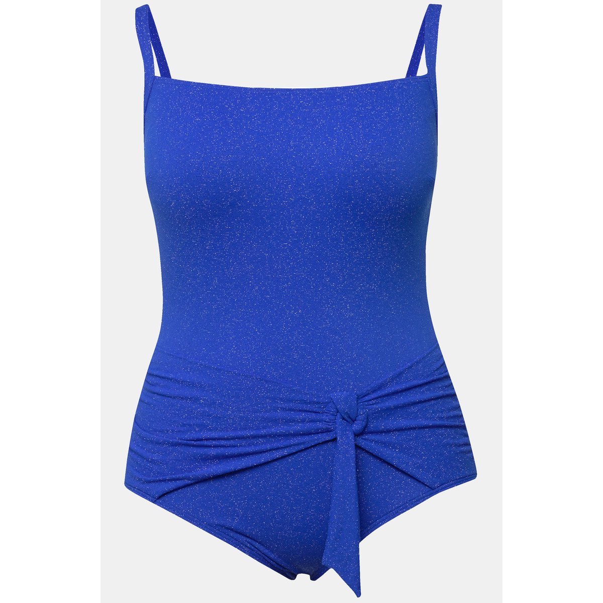 Maillot de bain texturé scintillant. Bonnets bleu roi, ULLA POPKEN