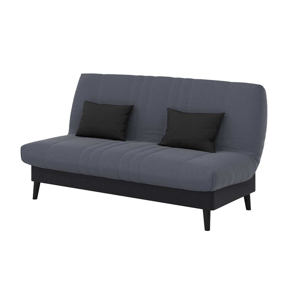 Banquette convertible Elios clic clac, couchage 130 x 190 avec rangement intégré + 2 coussins OFFERTS, Pearl Gris pearl gris, RELAXIMA