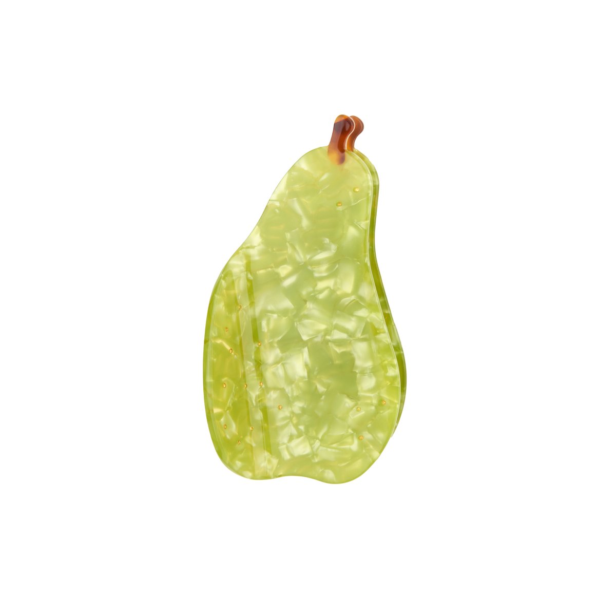 Pince à cheveux POIRE vert nacré, COUCOU SUZETTE
