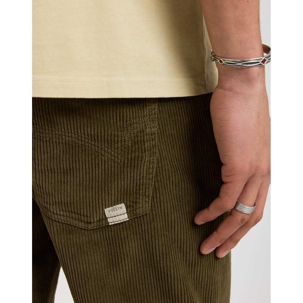 PANTALON REGULAR VELOURS ROYCYPRES marron, PULLIN