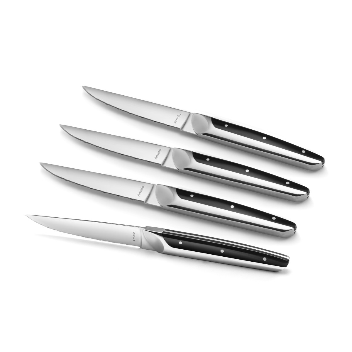 Coffret 4 couteaux steak - EMPEROR noir, AMEFA