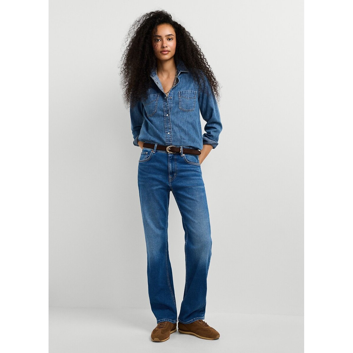 Jean droit taille standard, Arrow denim bleu foncé, PEPE JEANS