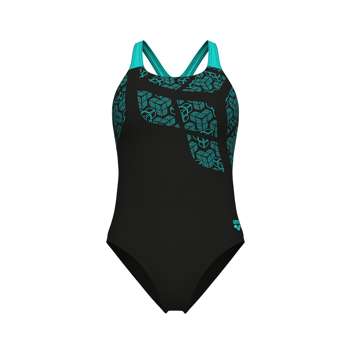 KIKKO MAXFIT badpak zwart turkoois, ARENA