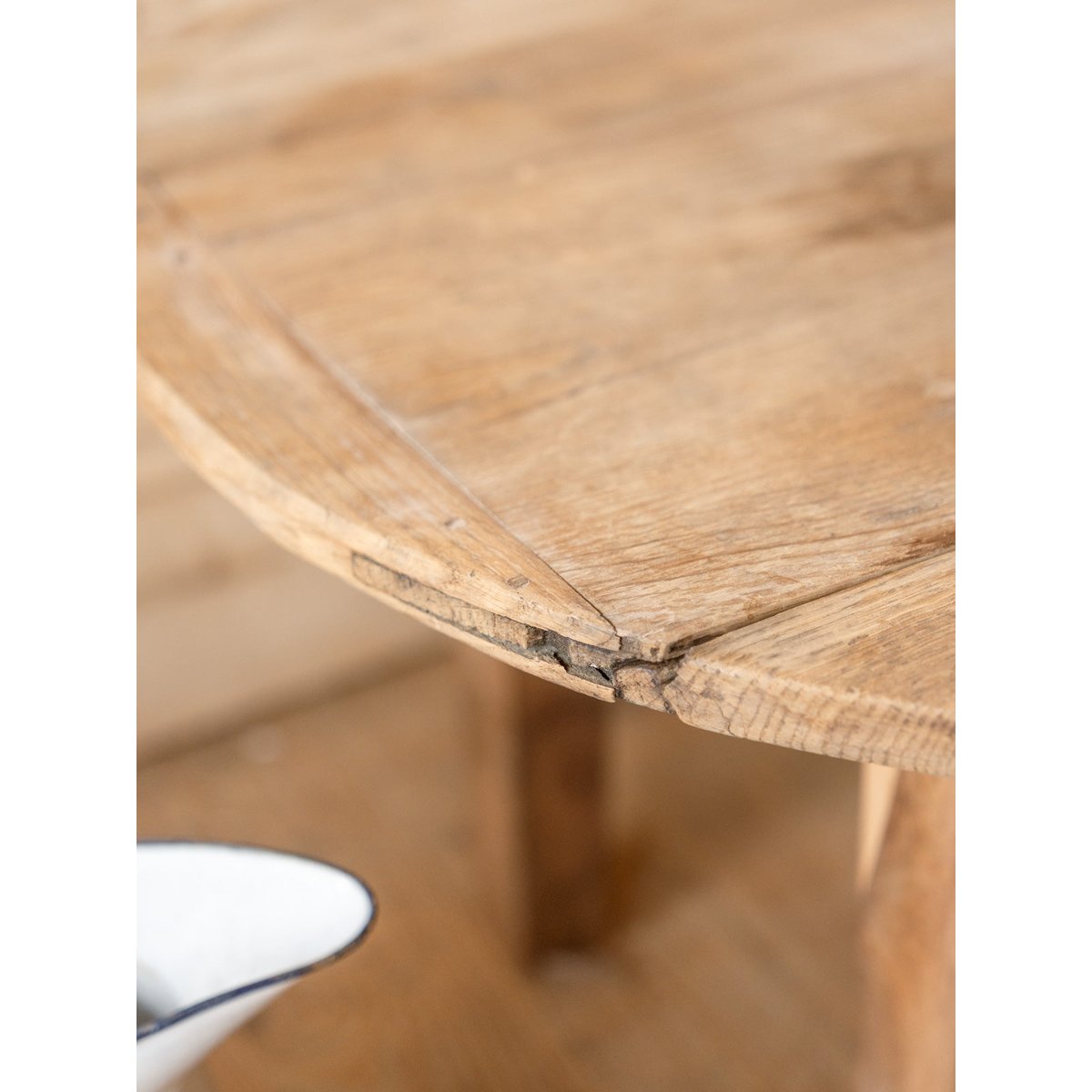 Table basse à rabats en chêne Léonie N°1105 - Bon état bois foncé, DEBONGOUT