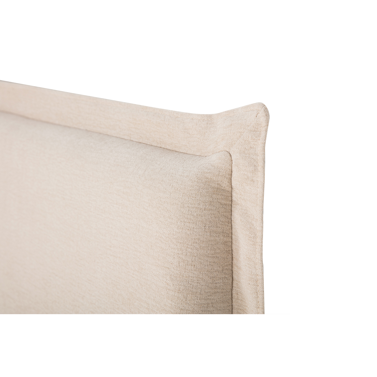 Tête de lit en tissu effet lin beige L160 cm PIA beige, MILIBOO
