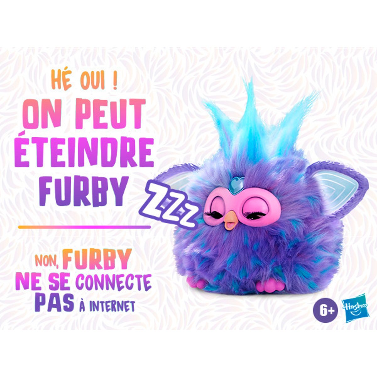 Furby violet peluche interactive couleur unique, HASBRO