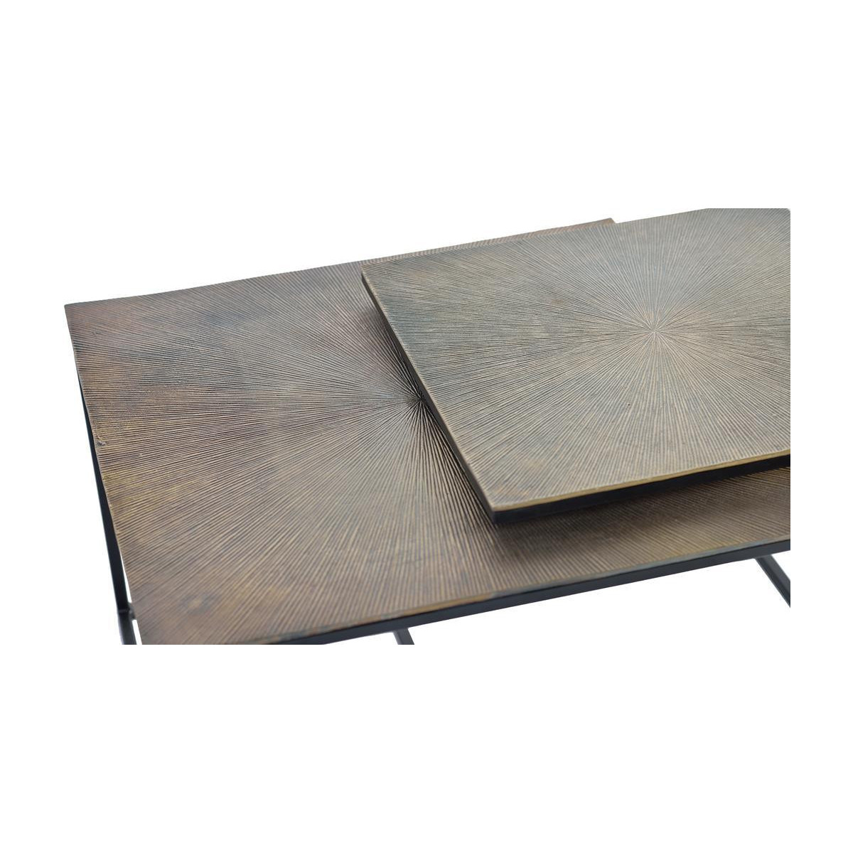 Lot de 2 tables basses bronze bronze, DECORATION D’AUTREFOIS