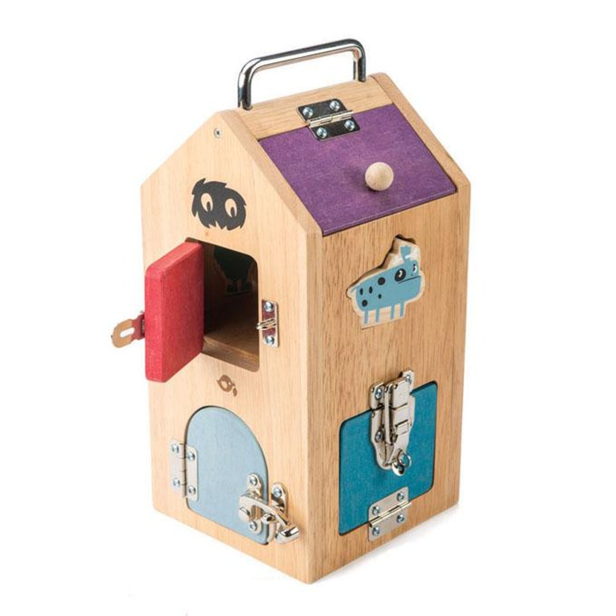 Boîte de verrouillage Monstres beige, TENDER LEAF TOYS