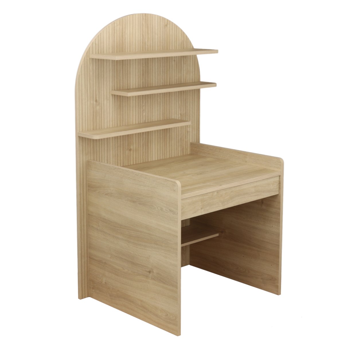 Bureau enfant - décor bois chêne sépia forme arche - ARCHE marron, SAUTHON