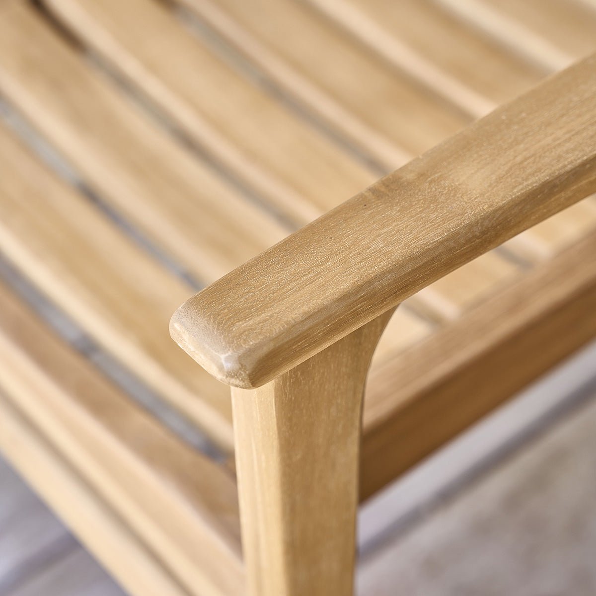 Fauteuil de jardin en teck massif  APRIL naturel, BERAH GETAH