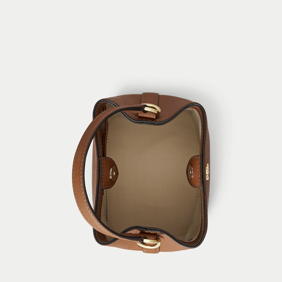 Sac seau en cuir camel, LAUREN RALPH LAUREN