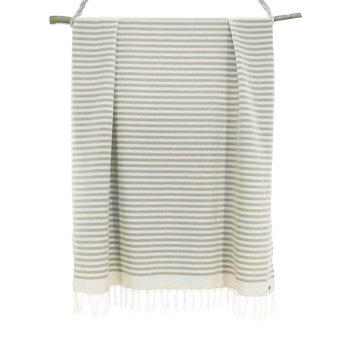 Lot de 2 foutas coton HOSSEGOR vert d'eau, FEBRONIE