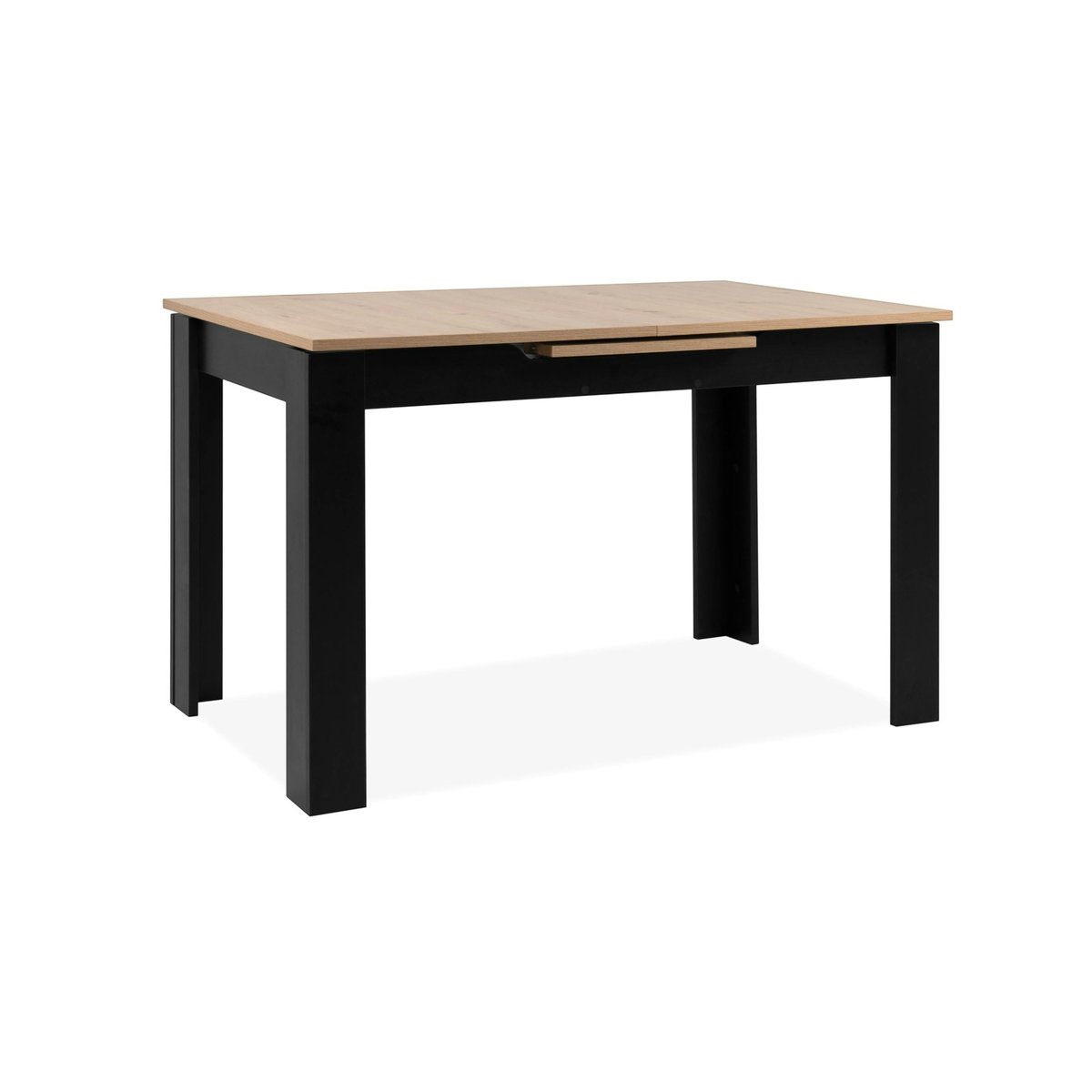 Table extensible moderne 4 à 6 places ALVA noir, PIER IMPORT