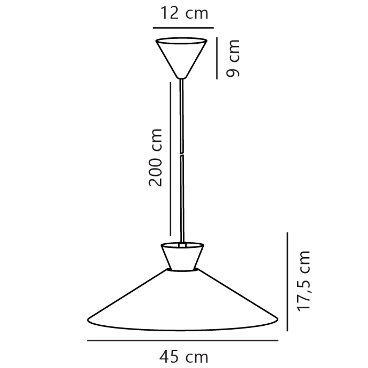 Suspension effet de lumière vertical décoratif en métal, DIAL blanc, NORDLUX