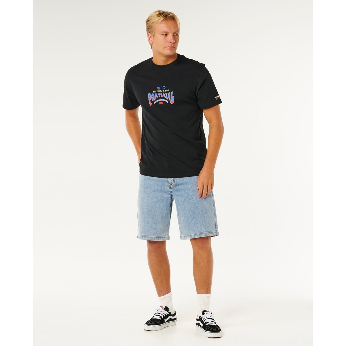 T-shirt relax MEO PENICHE Pro 2026 black, RIP CURL