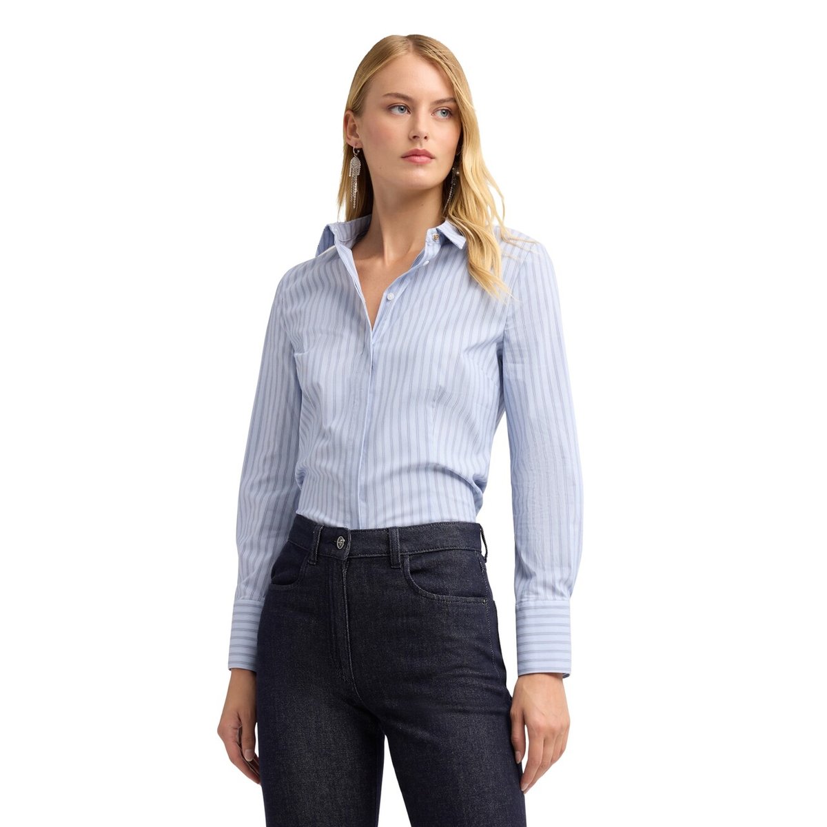 Chemise rayée light - blue, MOTIVI