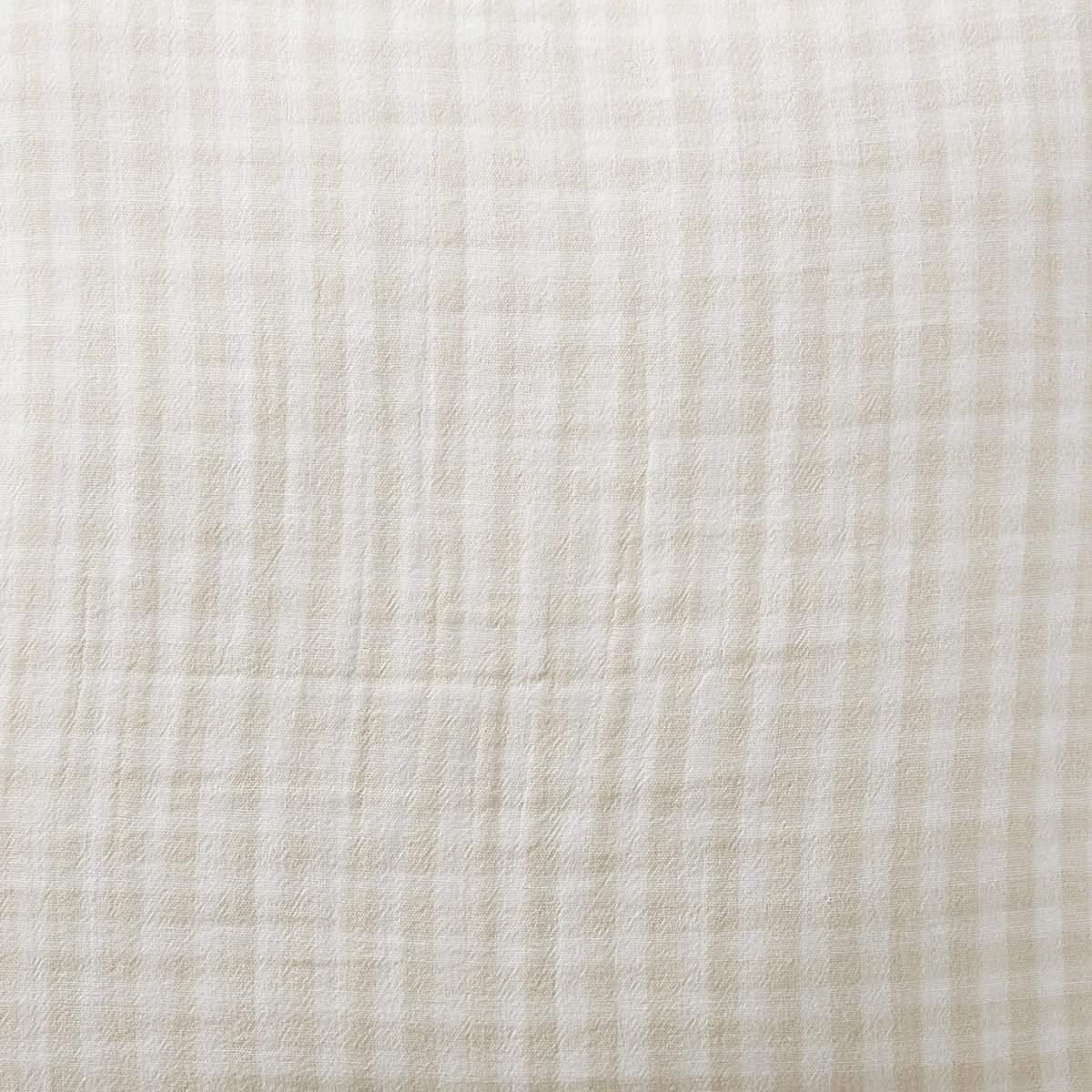 Coussin avec passepoil 45x45 cm Gaze de Coton Quadri Naturel naturel, EDEN