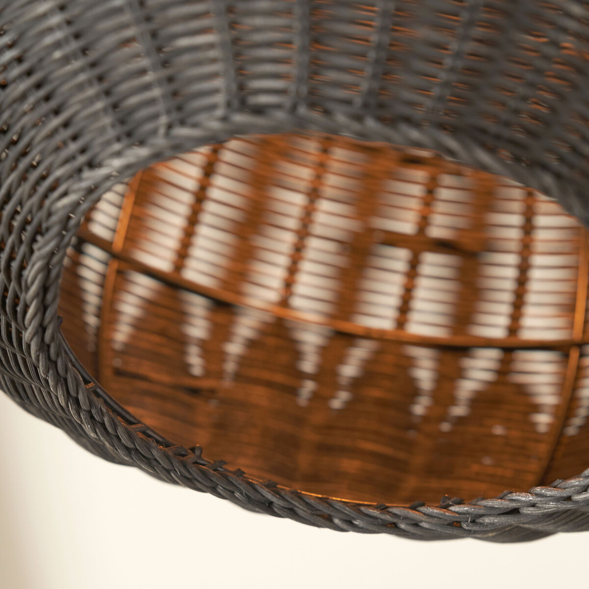 Amelia Rattan Drop Pendant Light black, ÉDITÉ