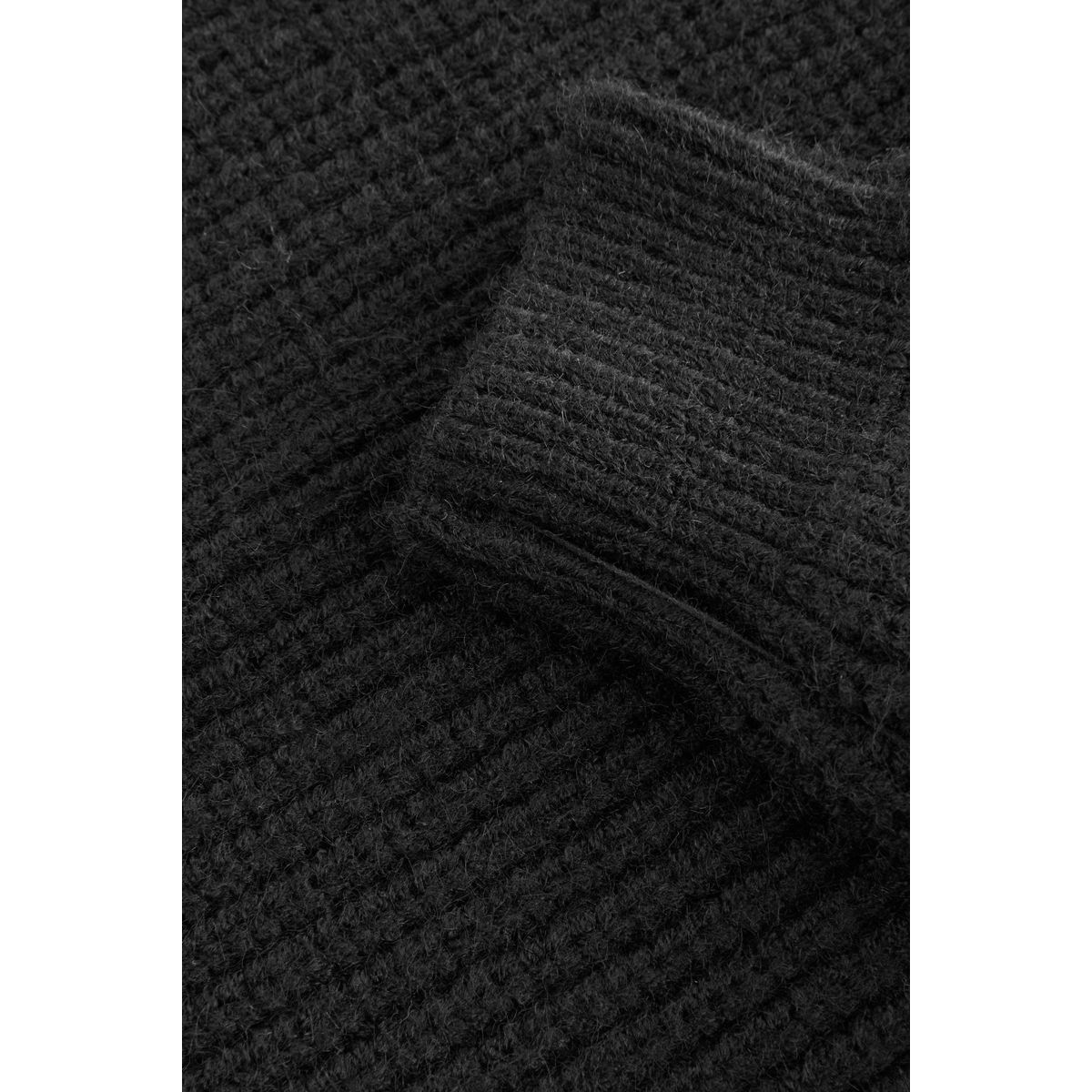 Robe pull zippée manches longues noir, NEXT
