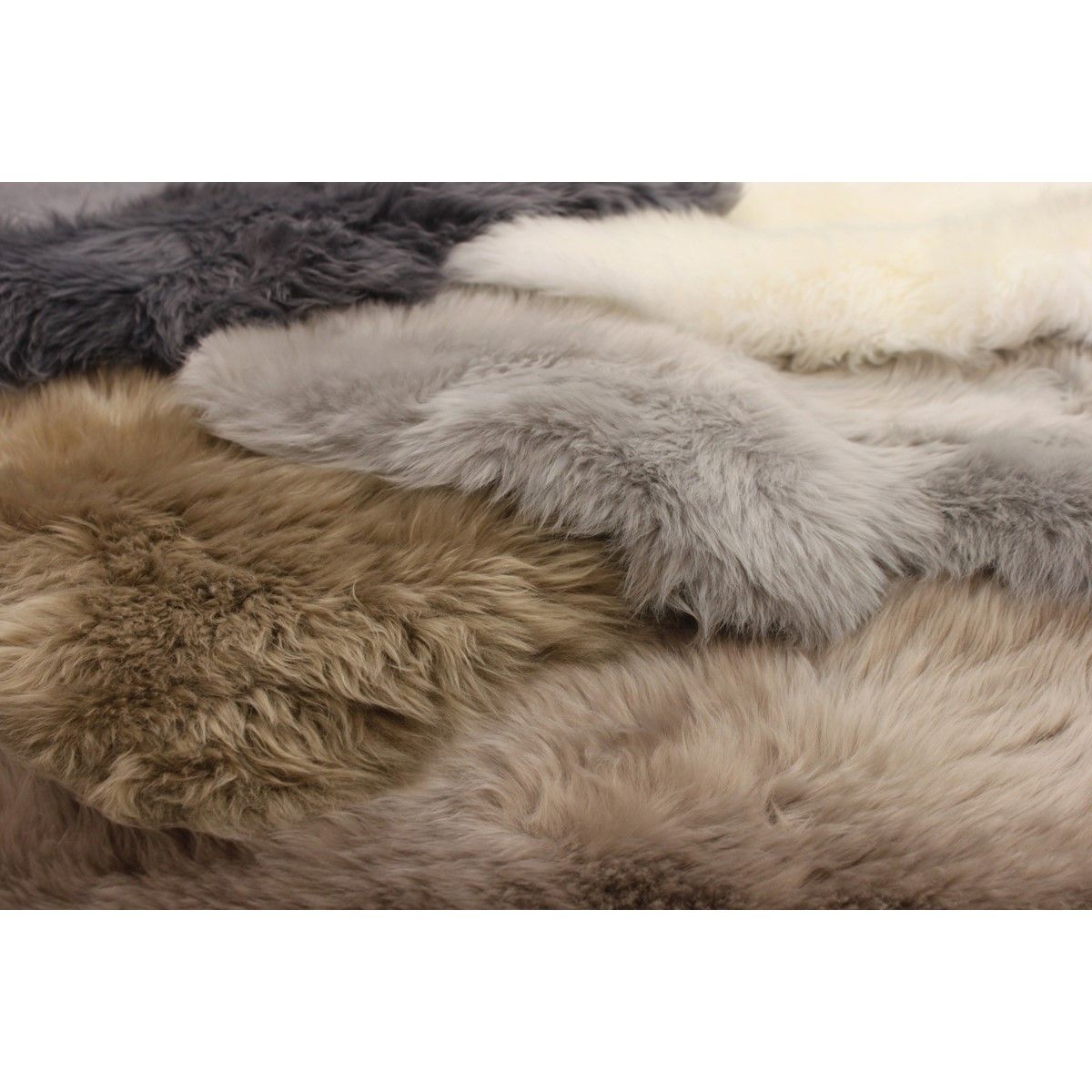Peau de mouton véritable SOFTY blanc cassé, NOVATREND