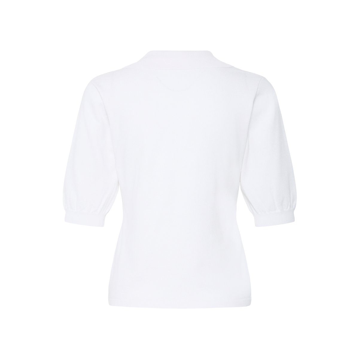 Pull en maille manches courtes blanc marshmallow, B.YOUNG