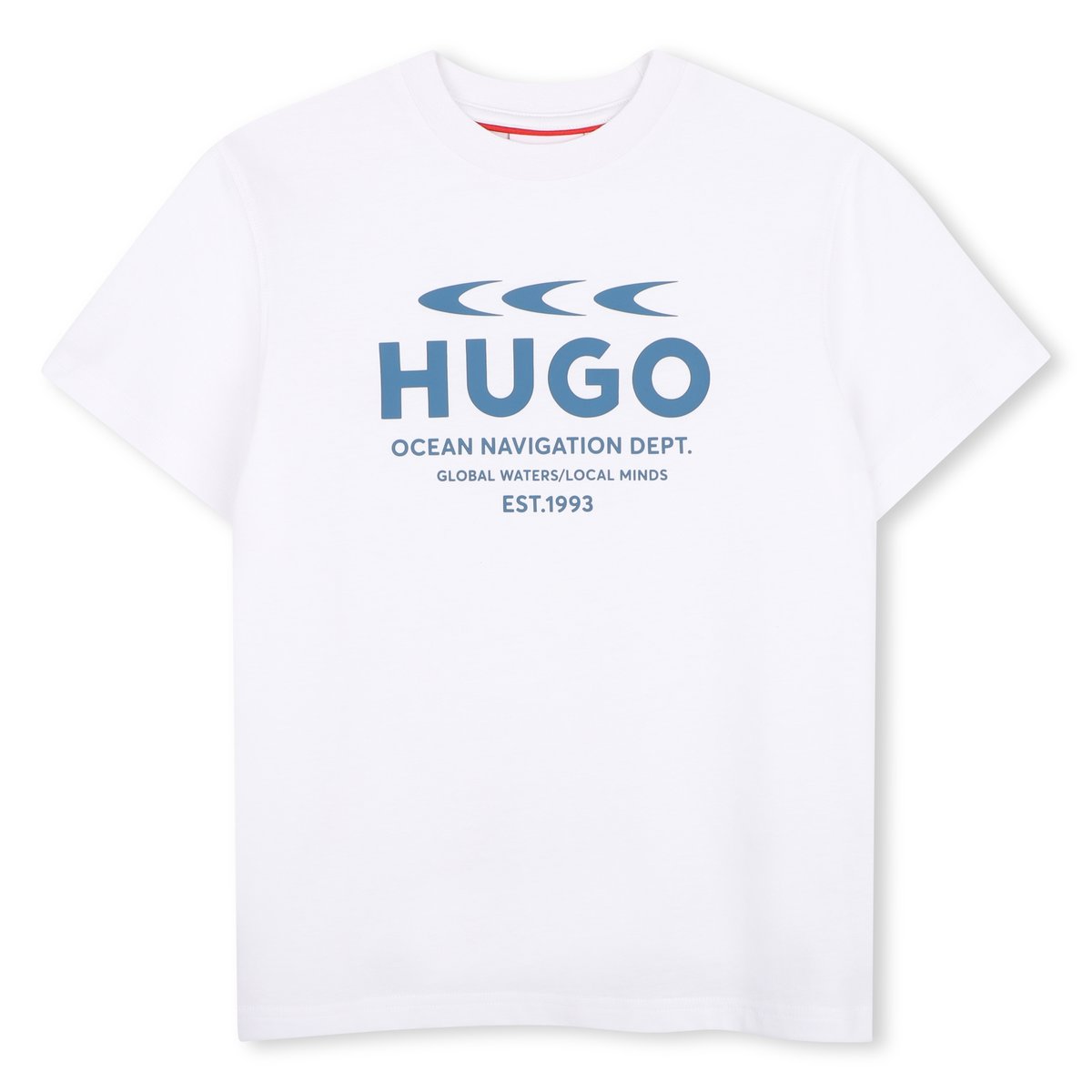 Tee-shirt manches courtes blanc, HUGO KIDSWEAR