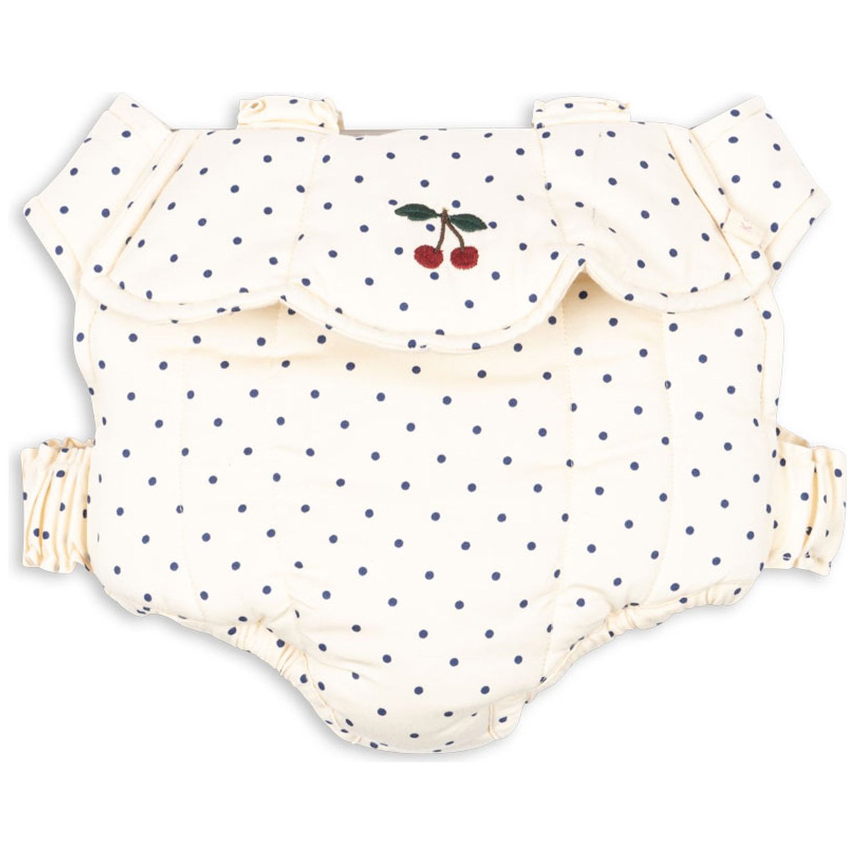 Porte-bébé pour poupée ecru, bleu, rouge, KONGES SLOJD
