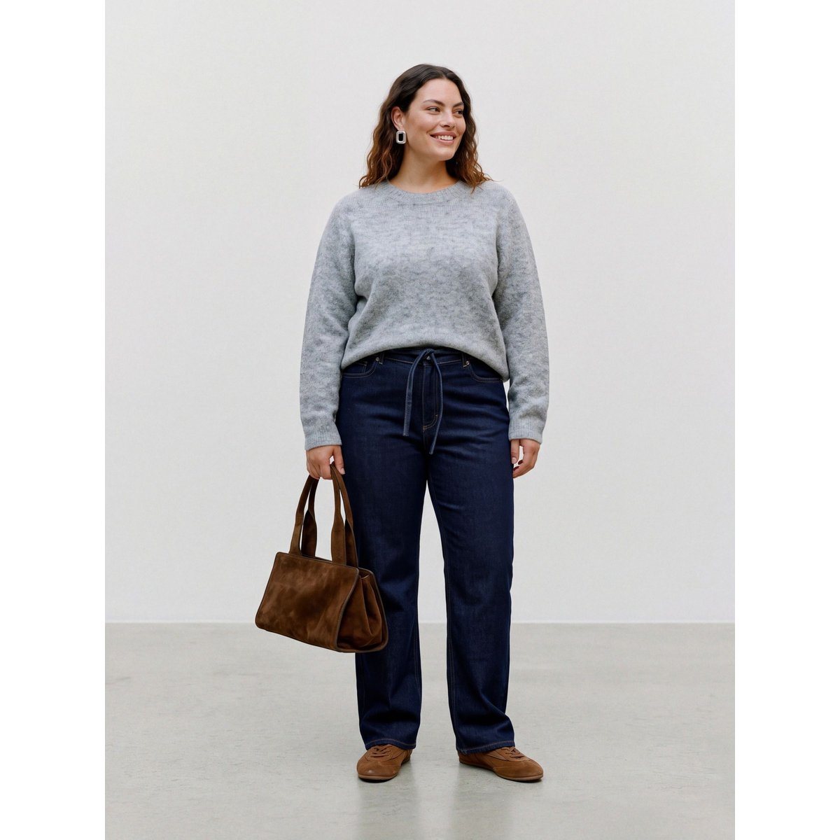 Pull En Maille medium grey melange, VERO MODA