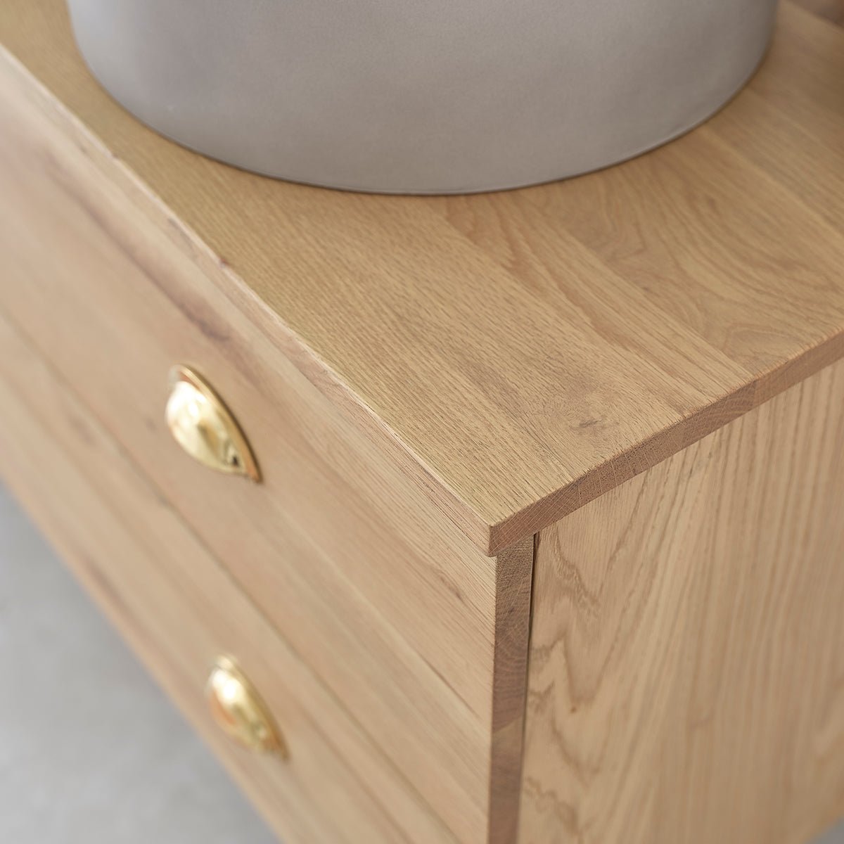 Meuble de salle de bain en chêne 120 cm MARGAUX naturel, BERAH GETAH
