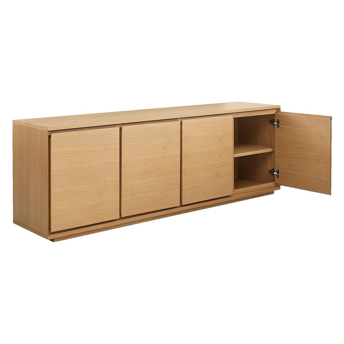 Buffet bois, panneau HAZO naturel clair, HABITAT