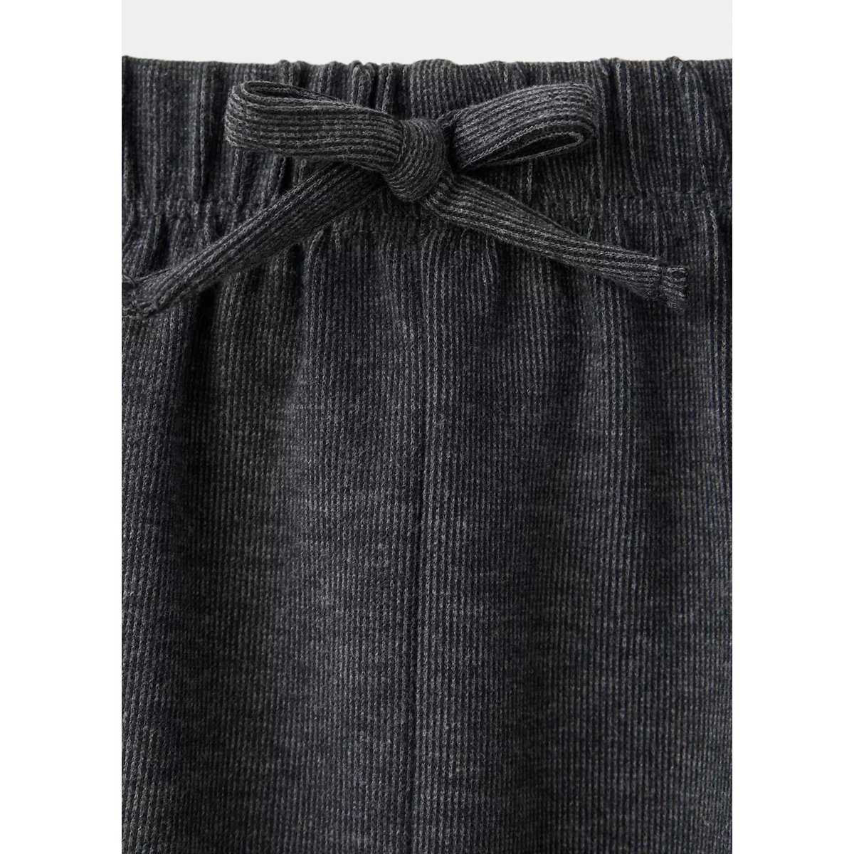 Pantalon wide leg détail nœuds gris anthracite, MANGO KIDS