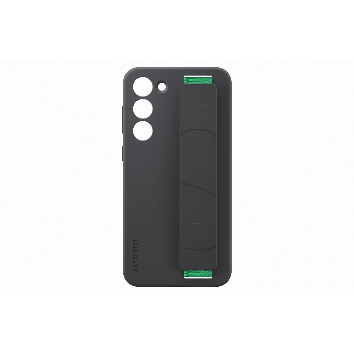 Coque S23+ Silicone avec laniere Noir noir, SAMSUNG
