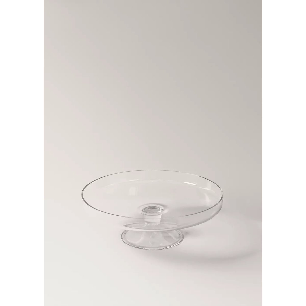 Plat à tarte en verre gris glacé, MANGO HOME