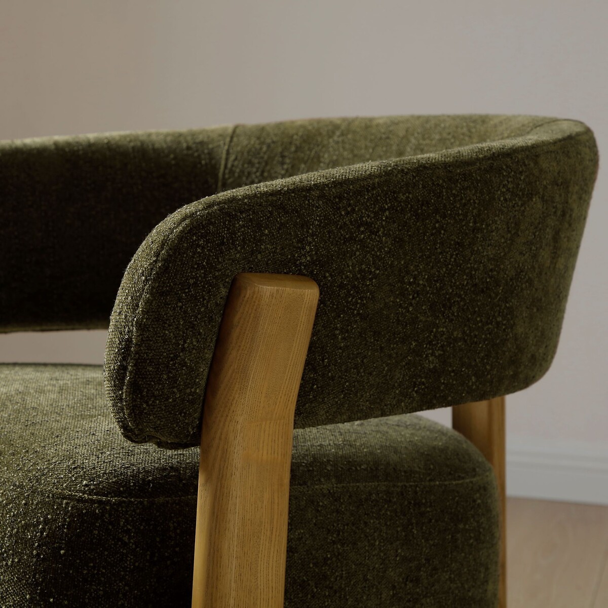 Ablo Curve Chenille Tub Chair olive, ÉDITÉ