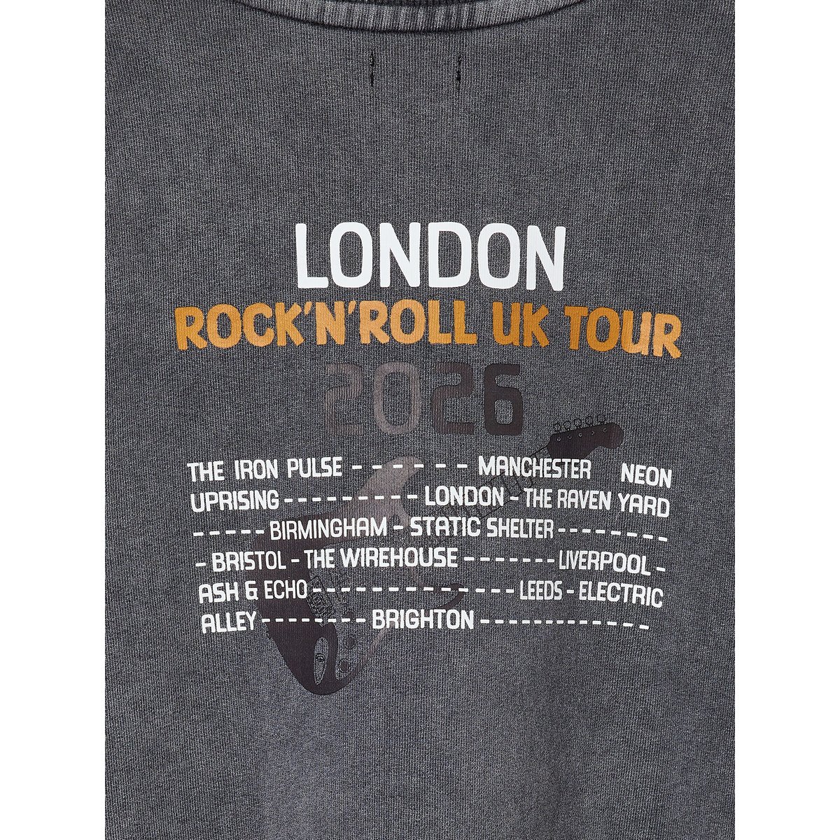 Sweat col rond gris ardoise, VERTBAUDET