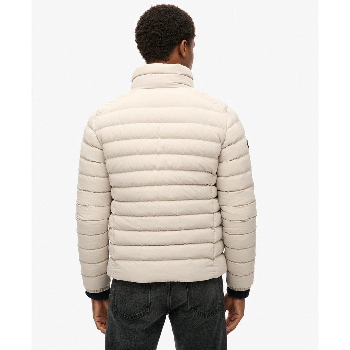 Doudoune courte col montant, mi-saison ecru, SUPERDRY