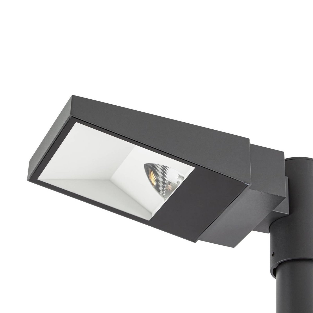 Lampadaire extérieur en métal moderneLED gris foncé, ARCCHIO
